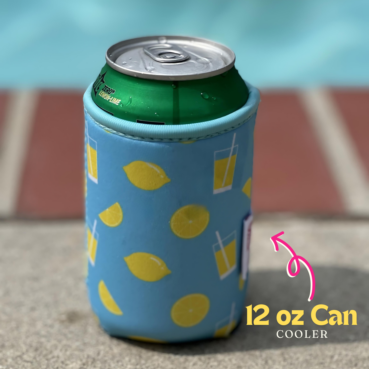 Lemonade Neoprene Can Cooler