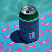 Flamingo Floats Neoprene Can Cooler