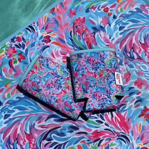 Resort Blooms Neoprene Can Coolers