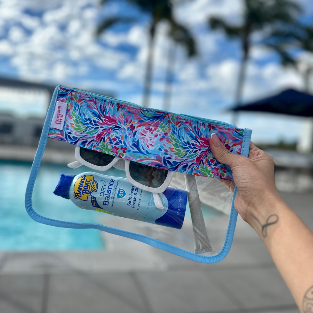 Perfect Pouch Sign Perfect Pouch™ - Resort Blooms Zippered Pouch – Emerson West
