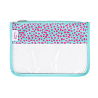 Perfect Pouch™- Teal Cheetah Zippered Pouch