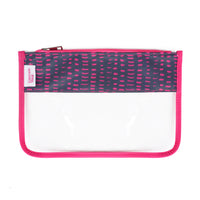 Perfect Pouch™ - Navy & Pink Zippered Pouch