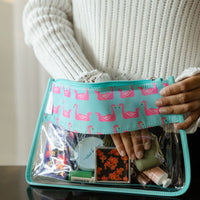 Perfect Pouch™- Flamingo Floats Zippered Pouch