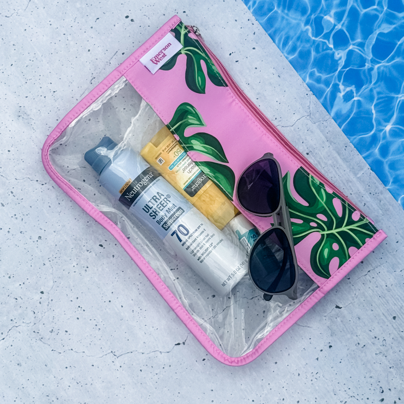 Perfect Pouch™- Palm Leaves Zippered Pouch